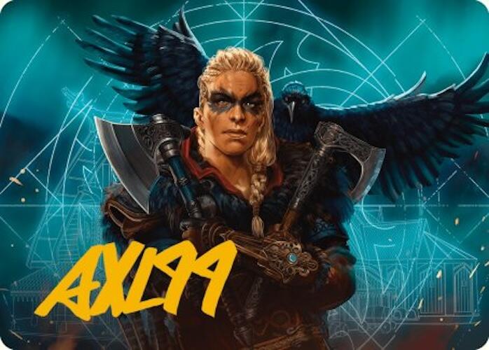 Eivor, Wolf-Kissed Art Card (Gold-Stamped Signature) [Assassin's Creed Art Series] | Good Games Adelaide SA