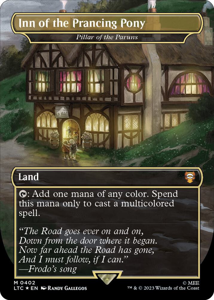 Inn of the Prancing Pony Pillar of the Paruns 402 (Commander: The Lord of the Rings: Tales of Middle-earth)  - Borderless Surge Foil | Good Games Adelaide SA