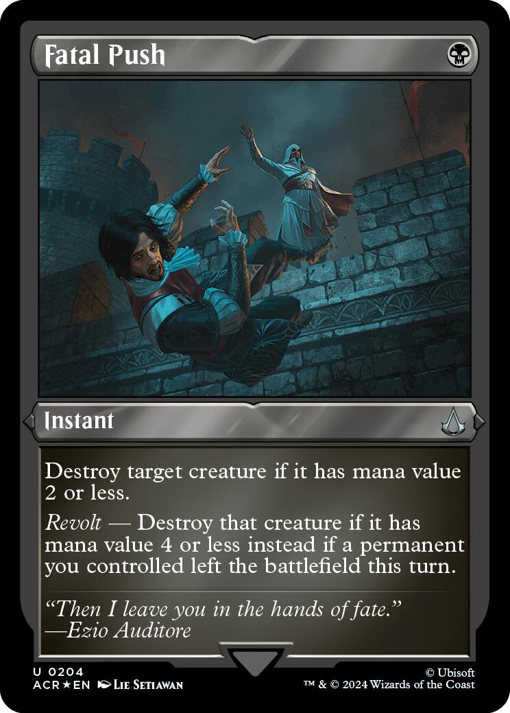 Fatal Push (Foil Etched) [Assassin's Creed] | Good Games Adelaide SA