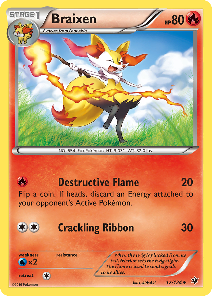 Braixen (12/124) [XY: Fates Collide] | Good Games Adelaide SA