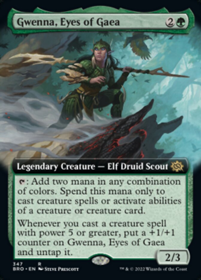Gwenna, Eyes of Gaea (Extended Art) [The Brothers' War] | Good Games Adelaide SA