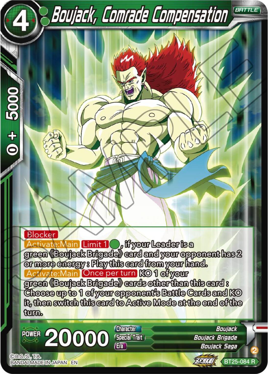 Boujack, Comrade Compensation (BT25-084) [Legend of the Dragon Balls] | Good Games Adelaide SA