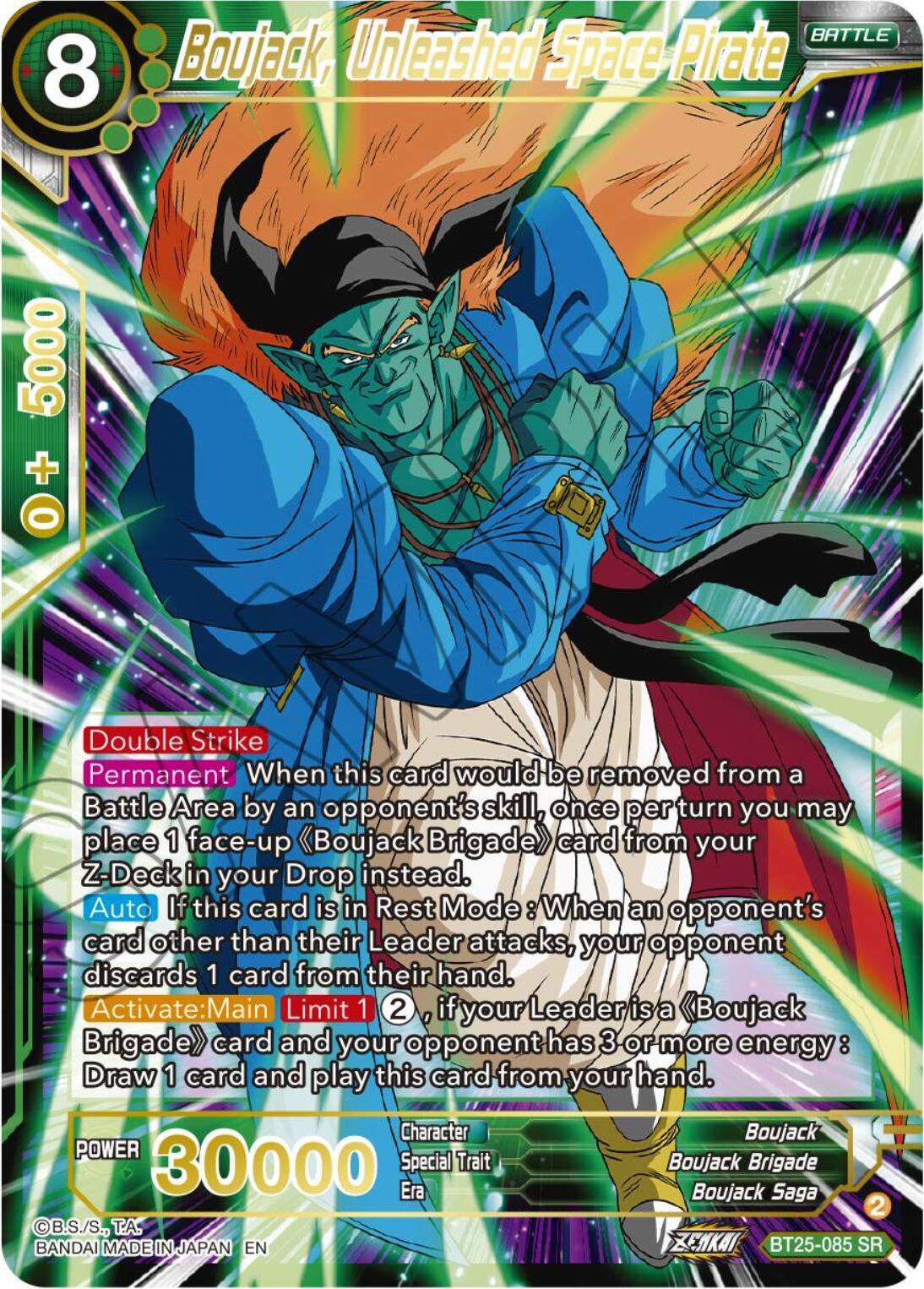 Boujack, Unleashed Space Pirate (BT25-085) [Legend of the Dragon Balls] | Good Games Adelaide SA