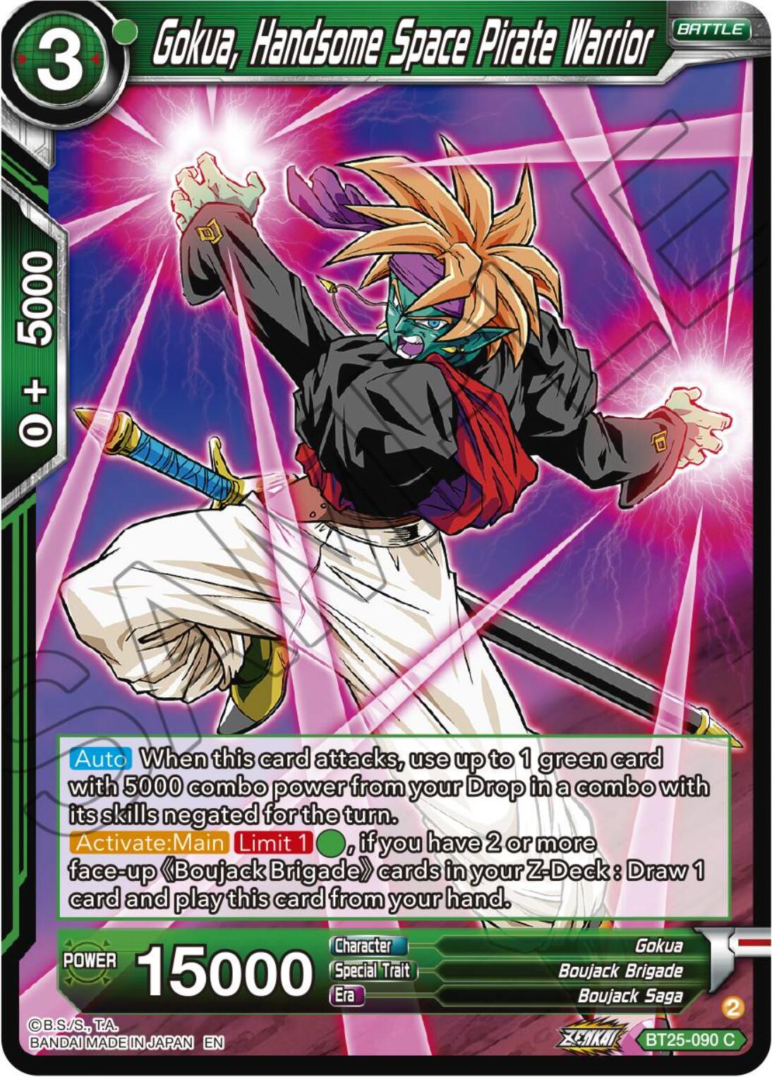 Gokua, Handsome Space Pirate Warrior (BT25-090) [Legend of the Dragon Balls] | Good Games Adelaide SA