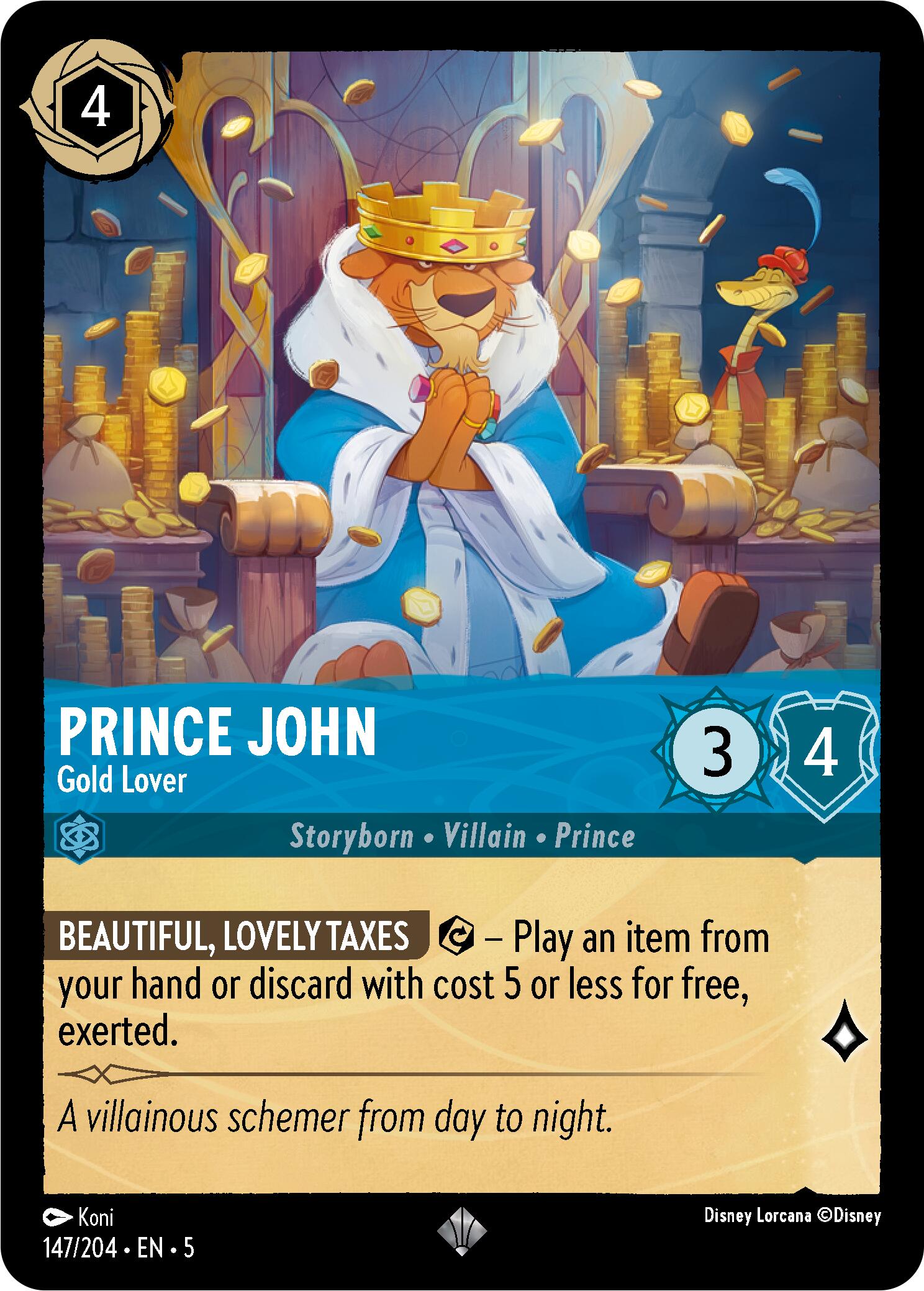 Prince John - Gold Lover (147/204) [Shimmering Skies] | Good Games Adelaide SA