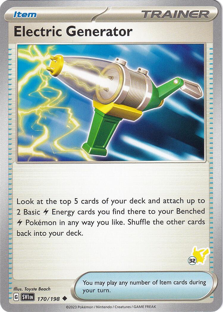 Electric Generator (170/198) (Pikachu Stamp #32) [Battle Academy 2024] | Good Games Adelaide SA