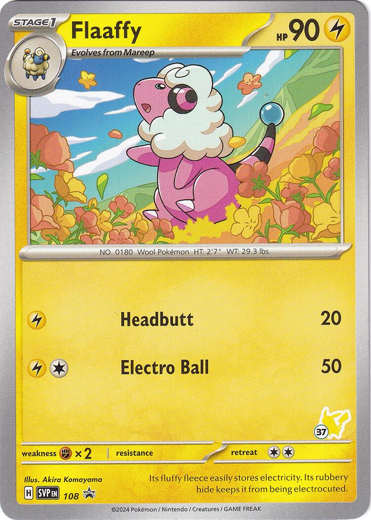 Flaaffy (108) (Pikachu Stamp #37) [Battle Academy 2024] | Good Games Adelaide SA