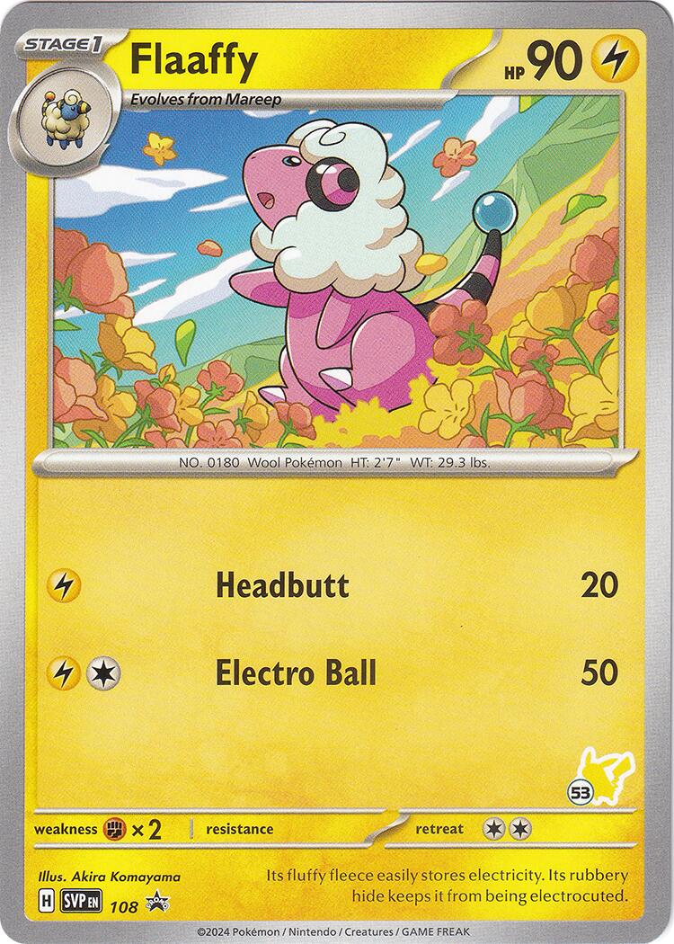Flaaffy (108) (Pikachu Stamp #53) [Battle Academy 2024] | Good Games Adelaide SA