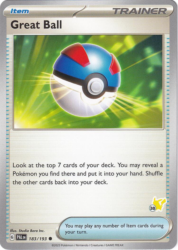 Great Ball (183/193) (Pikachu Stamp #38) [Battle Academy 2024] | Good Games Adelaide SA