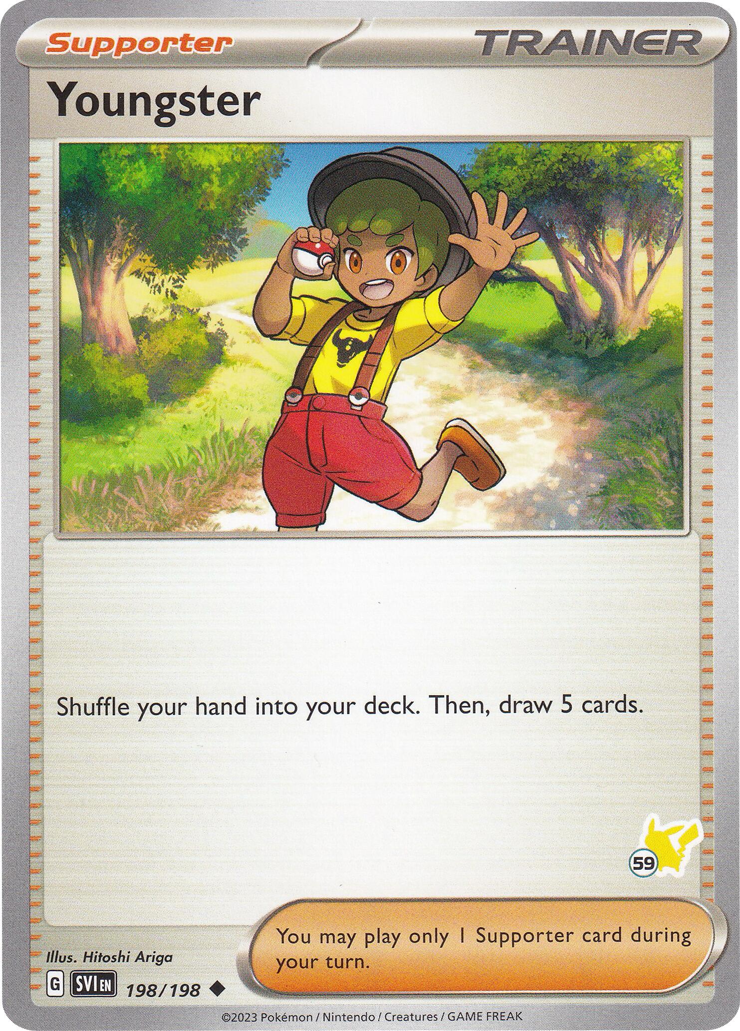 Youngster (198/198) (Pikachu Stamp #59) [Battle Academy 2024] | Good Games Adelaide SA