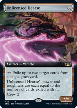 Unlicensed Hearse Extended Art 440 (Streets of New Capenna)  | Good Games Adelaide SA
