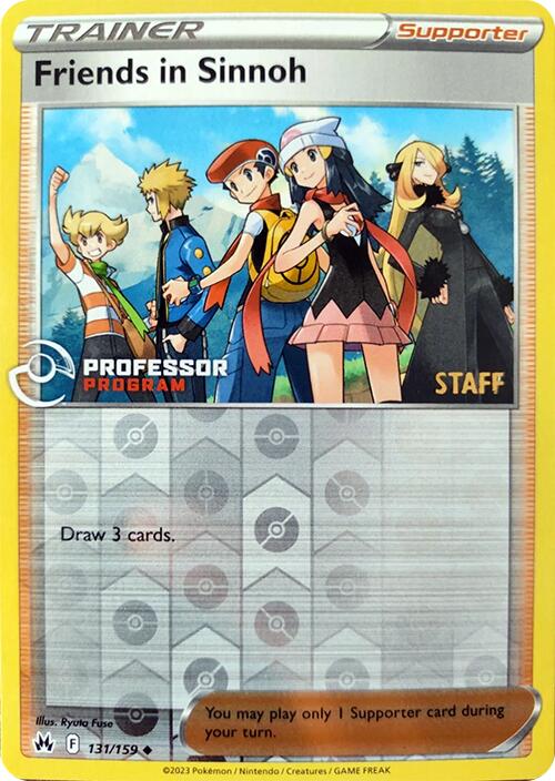 Friends in Sinnoh (131/159) (2023 Staff) [Professor Program Promos] | Good Games Adelaide SA