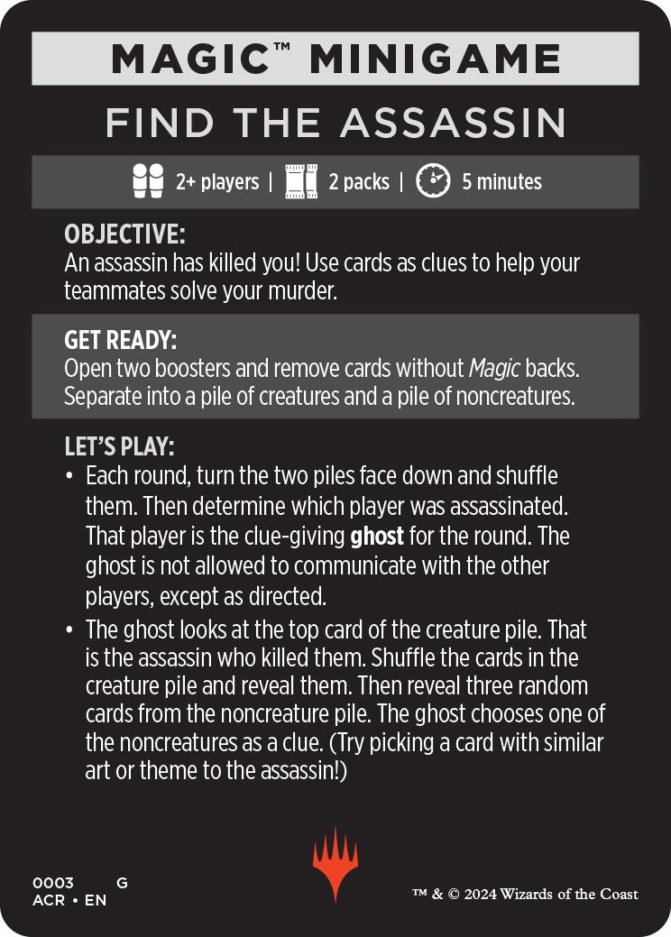 Find The Assassin (Magic Minigame) [Assassin's Creed Minigame] | Good Games Adelaide SA