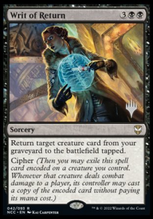 Writ of Return (Promo Pack) [Streets of New Capenna Commander Promos] | Good Games Adelaide SA