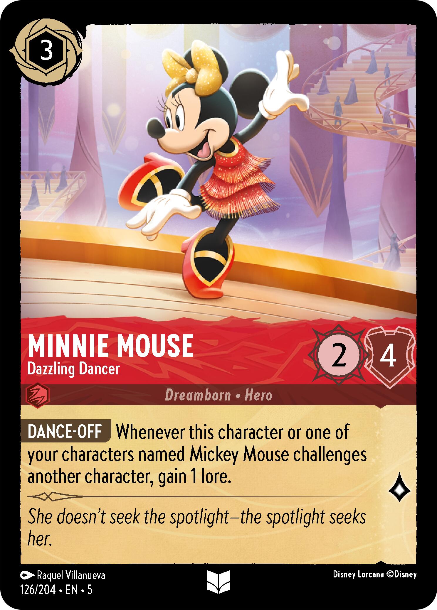 Minnie Mouse - Dazzling Dancer (126/204) [Shimmering Skies] | Good Games Adelaide SA