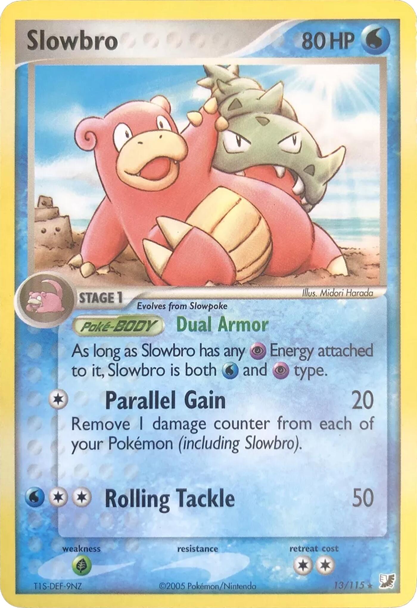 Slowbro (13/115) (Theme Deck Exclusives) [EX: Unseen Forces] | Good Games Adelaide SA