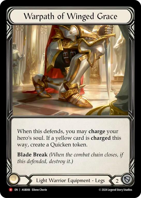 Warpath of Winged Grace [ASB006] (Armory Deck: Boltyn)  Rainbow Foil | Good Games Adelaide SA
