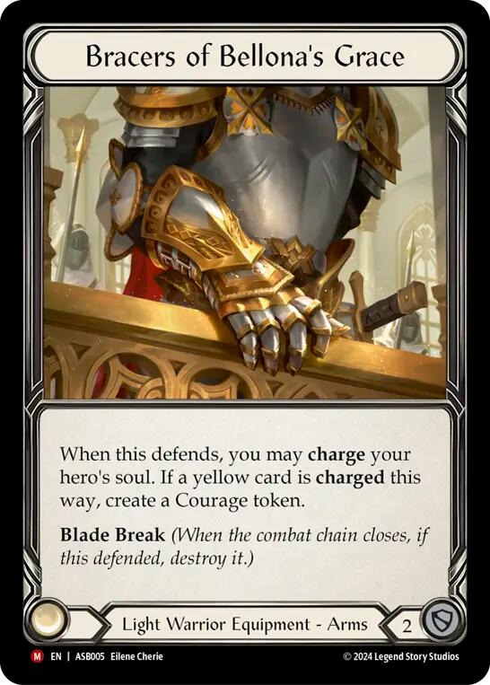 Bracers of Bellona's Grace [ASB005] (Armory Deck: Boltyn)  Rainbow Foil | Good Games Adelaide SA