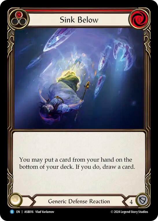 Sink Below (Red) [ASB016] (Armory Deck: Boltyn) | Good Games Adelaide SA