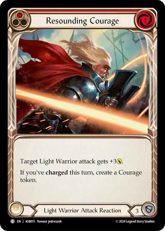 Resounding Courage (Red) [ASB015] (Armory Deck: Boltyn) | Good Games Adelaide SA