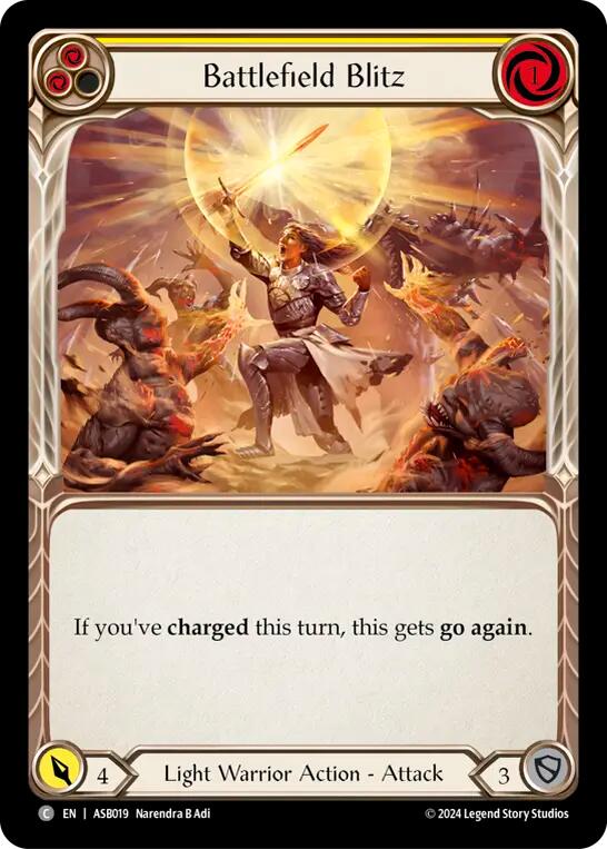 Battlefield Blitz (Yellow) [ASB019] (Armory Deck: Boltyn) | Good Games Adelaide SA