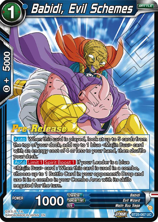 Babidi, Evil Schemes (BT25-067) [Legend of the Dragon Balls Prerelease Promos] | Good Games Adelaide SA