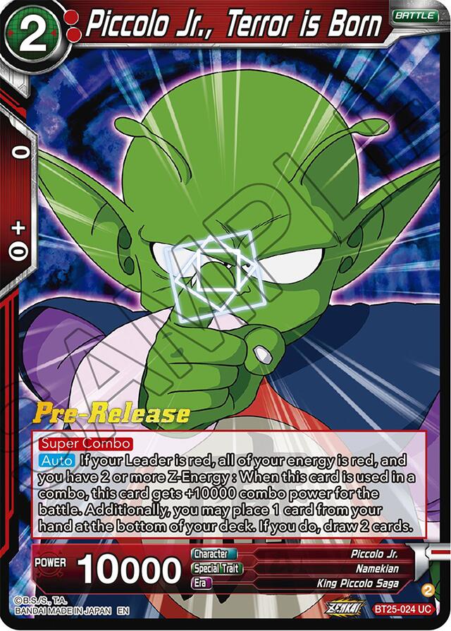 Piccolo Jr., Terror is Born (BT25-024) [Legend of the Dragon Balls Prerelease Promos] | Good Games Adelaide SA
