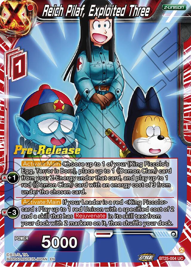 Reich Pilaf, Exploited Three (BT25-004) [Legend of the Dragon Balls Prerelease Promos] | Good Games Adelaide SA