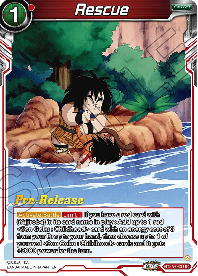 Rescue (BT25-033) [Legend of the Dragon Balls Prerelease Promos] | Good Games Adelaide SA