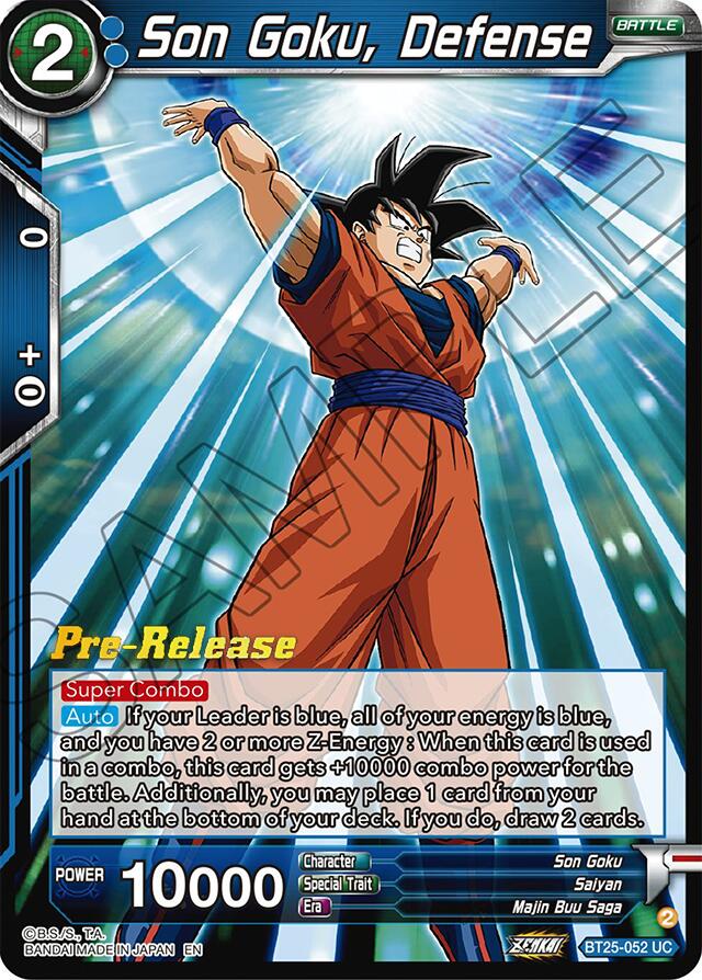 Son Goku, Defense (BT25-052) [Legend of the Dragon Balls Prerelease Promos] | Good Games Adelaide SA