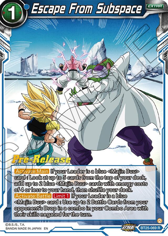 Escape From Subspace (BT25-069) [Legend of the Dragon Balls Prerelease Promos] | Good Games Adelaide SA