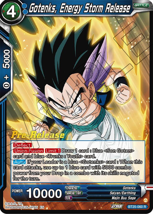 Gotenks, Energy Storm Release (BT25-060) [Legend of the Dragon Balls Prerelease Promos] | Good Games Adelaide SA