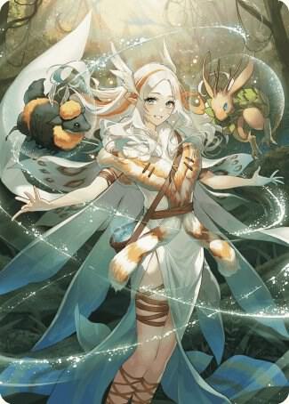 Greater Auramancy Anime Art Card 76 (Art Series: Wilds of Eldraine)  | Good Games Adelaide SA