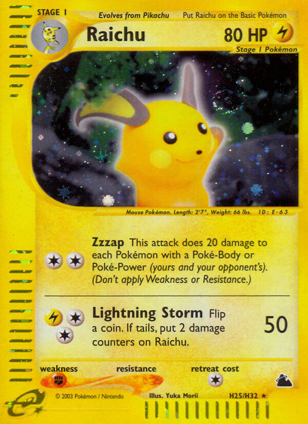 Raichu (H25/H32) [Skyridge] | Good Games Adelaide SA
