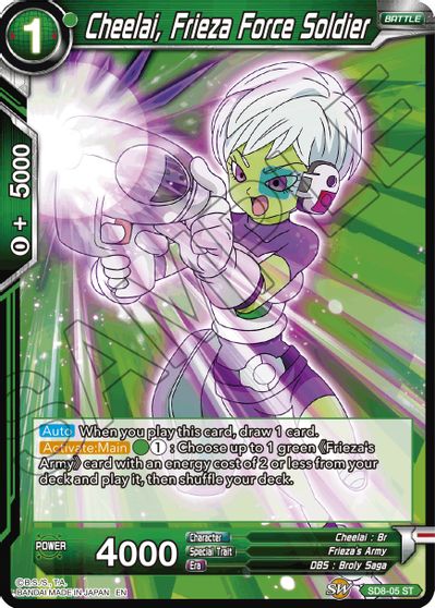 Cheelai, Frieza Force Soldier (Reprint) (SD8-05) [Battle Evolution Booster] | Good Games Adelaide SA