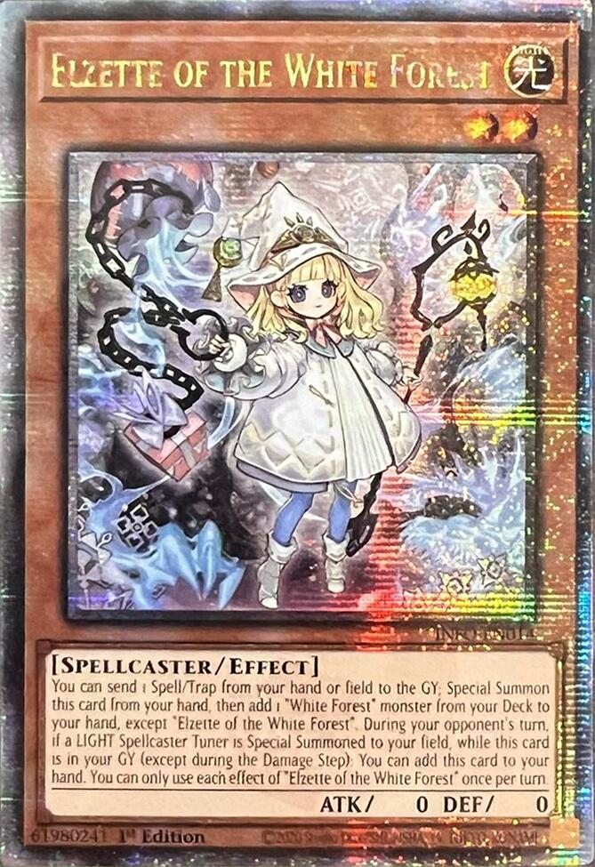 Elzette of the White Forest (Quarter Century Secret Rare) [INFO-EN014] Quarter Century Secret Rare | Good Games Adelaide SA