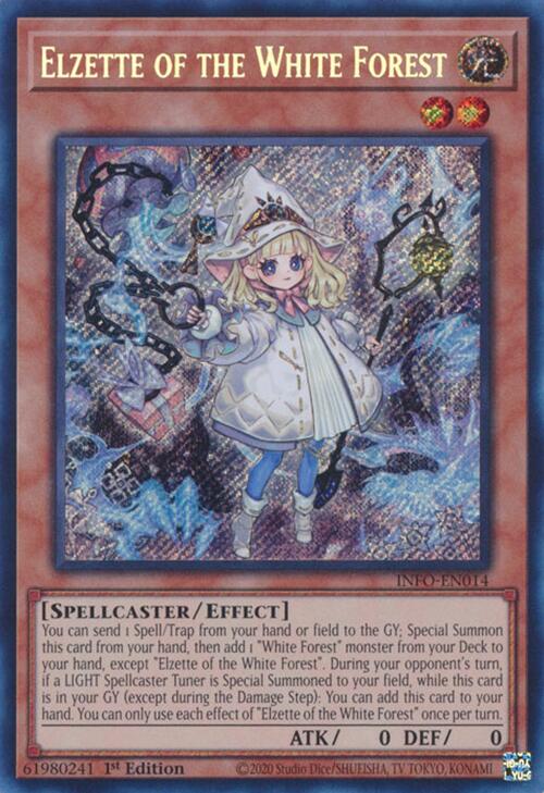 Elzette of the White Forest [INFO-EN014] Secret Rare | Good Games Adelaide SA