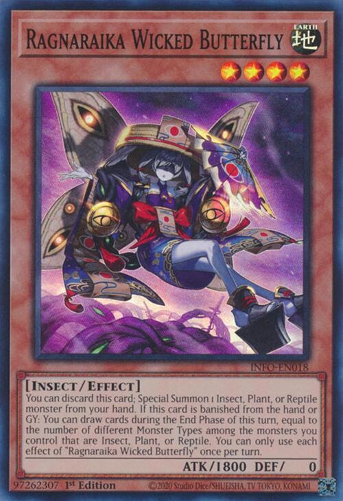 Ragnaraika Wicked Butterfly [INFO-EN018] Super Rare | Good Games Adelaide SA