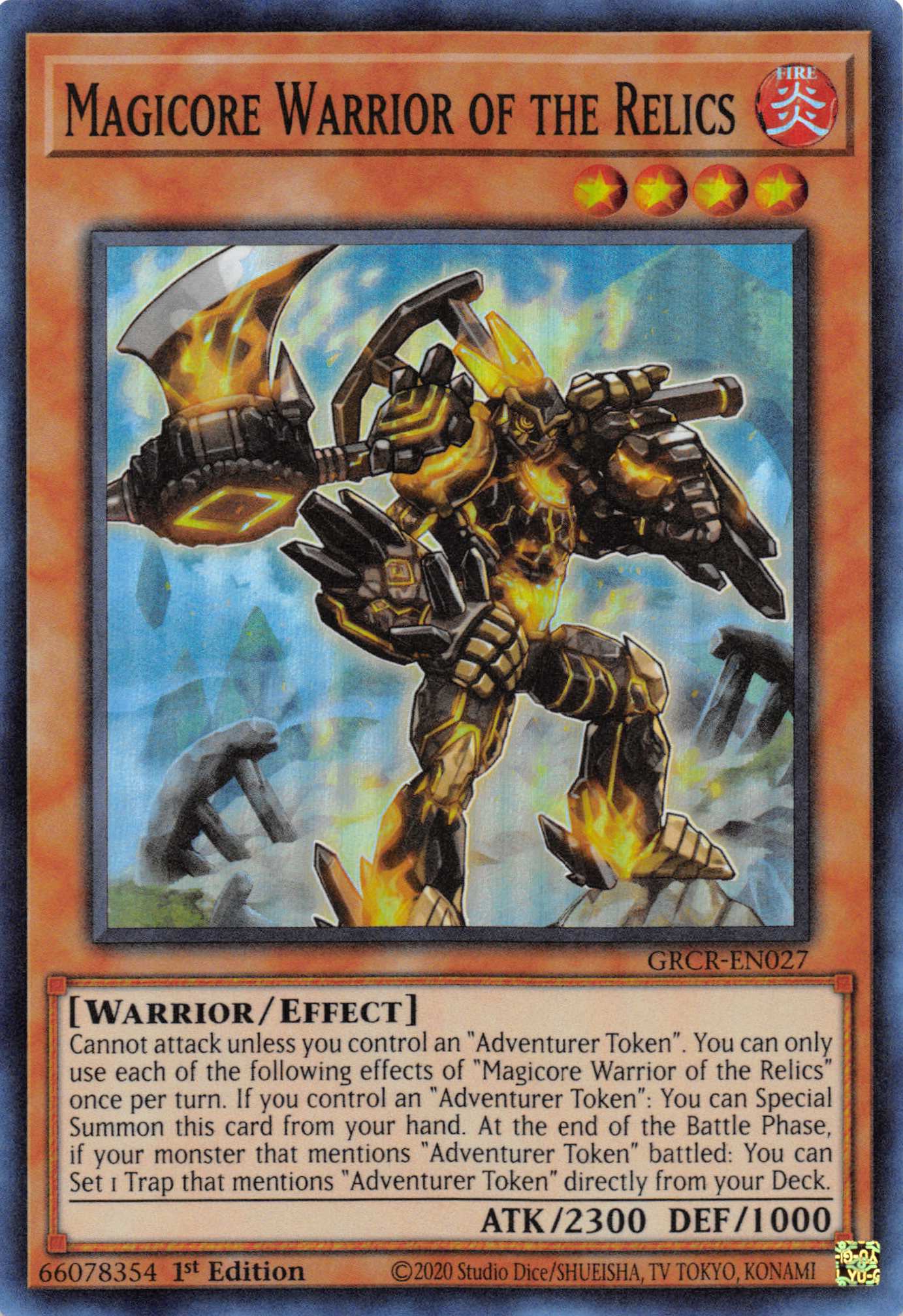 Magicore Warrior of the Relics [GRCR-EN027] Super Rare | Good Games Adelaide SA