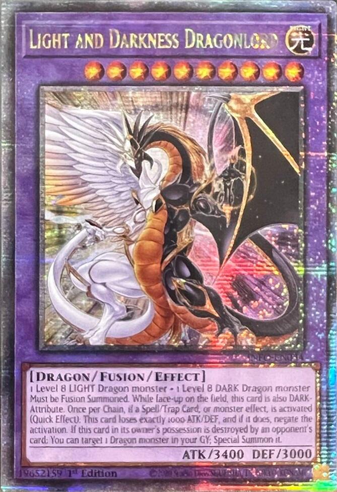 Light and Darkness Dragonlord (Quarter Century Secret Rare) [INFO-EN034] Quarter Century Secret Rare | Good Games Adelaide SA