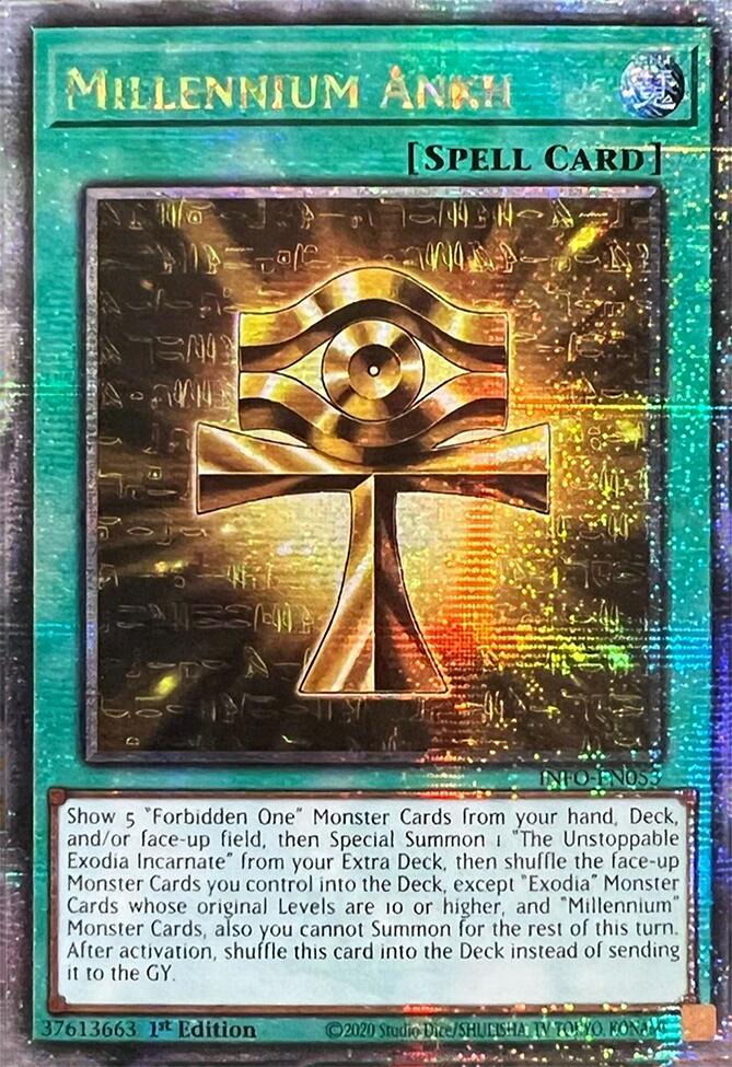Millennium Ankh (Quarter Century Secret Rare) [INFO-EN053] Quarter Century Secret Rare | Good Games Adelaide SA