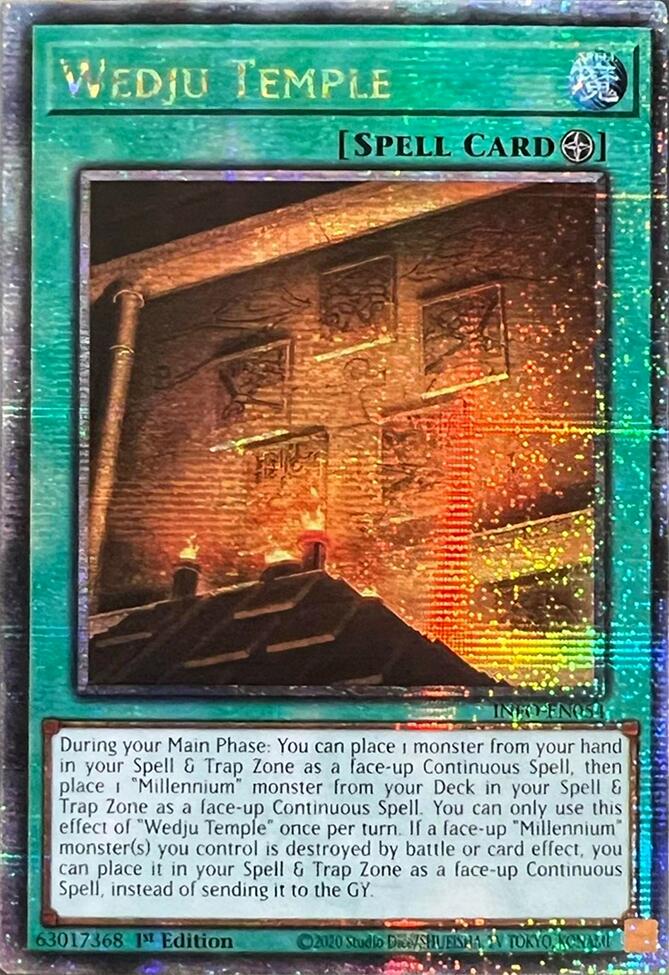 Wedju Temple (Quarter Century Secret Rare) [INFO-EN054] Quarter Century Secret Rare | Good Games Adelaide SA
