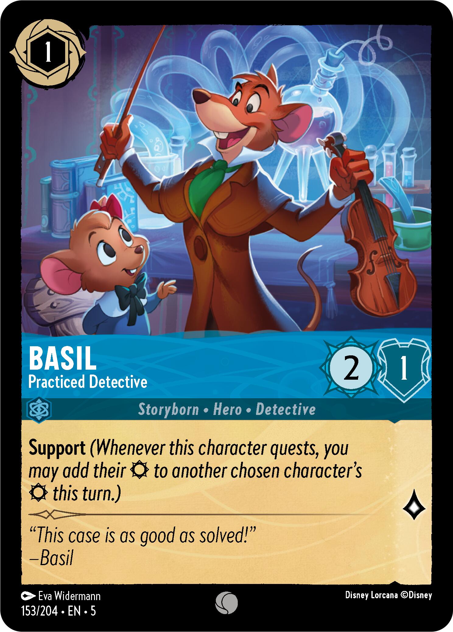 Basil - Practiced Detective (153/204) [Shimmering Skies] | Good Games Adelaide SA