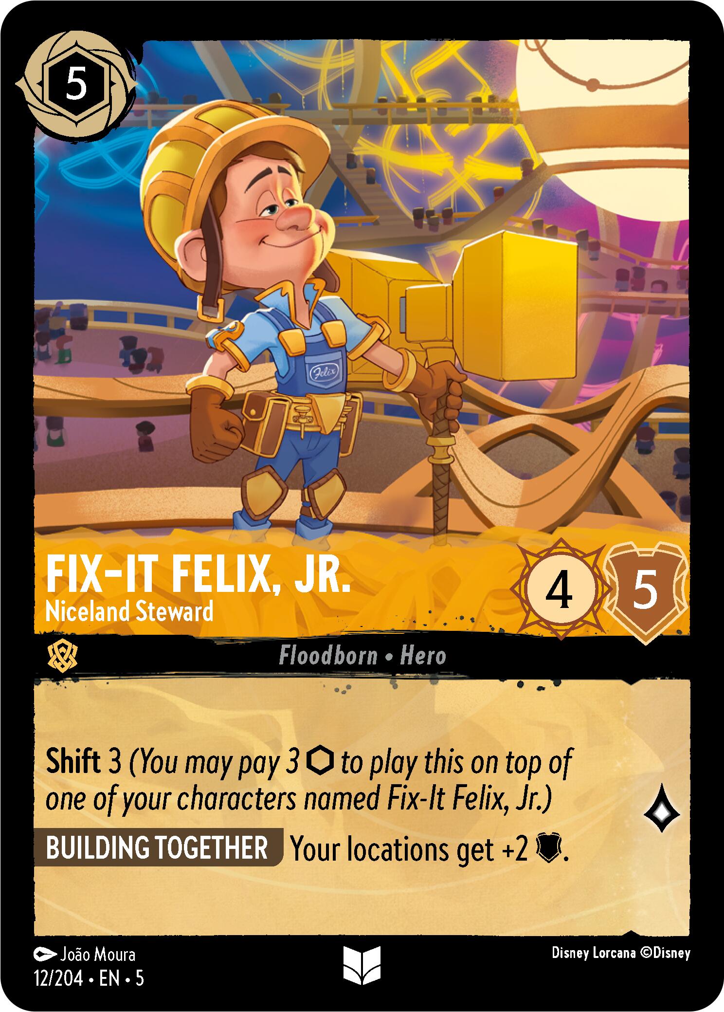 Fix-It Felix, Jr. - Niceland Steward (12/204) [Shimmering Skies] | Good Games Adelaide SA