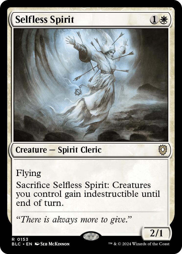 Selfless Spirit [Bloomburrow Commander] | Good Games Adelaide SA