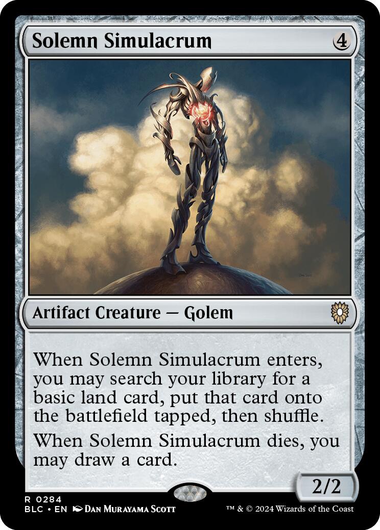 Solemn Simulacrum [Bloomburrow Commander] | Good Games Adelaide SA