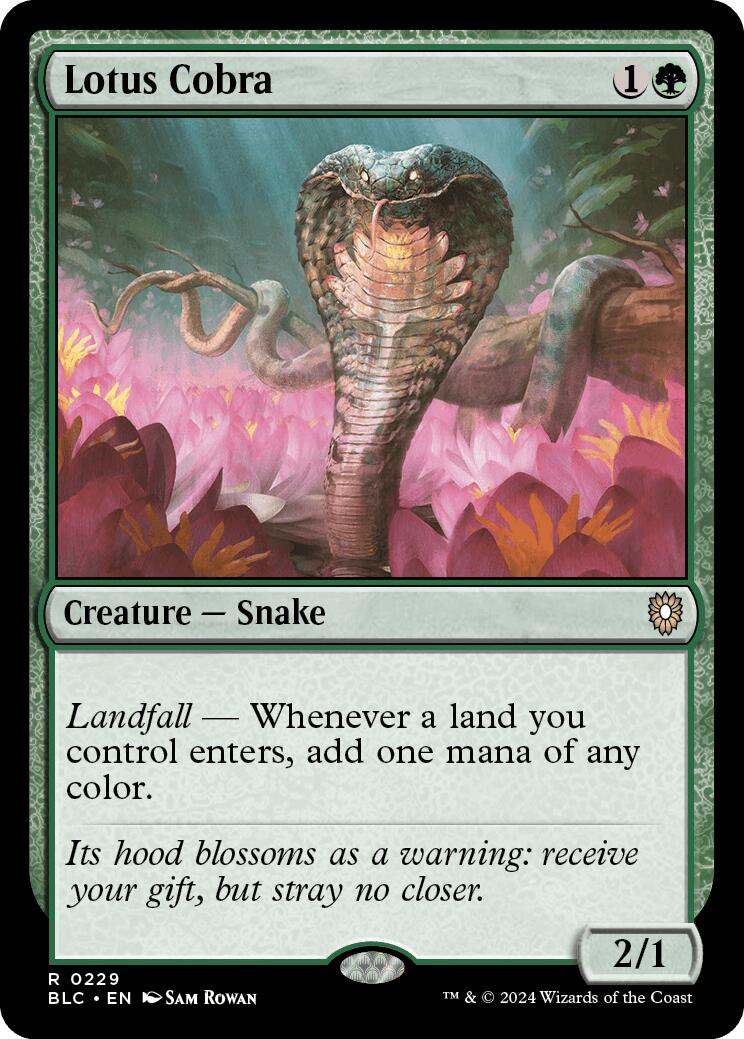 Lotus Cobra [Bloomburrow Commander] | Good Games Adelaide SA