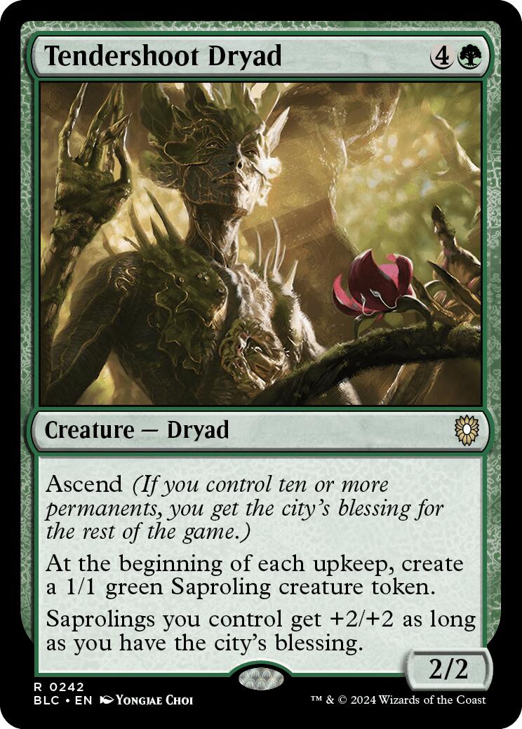 Tendershoot Dryad [Bloomburrow Commander] | Good Games Adelaide SA