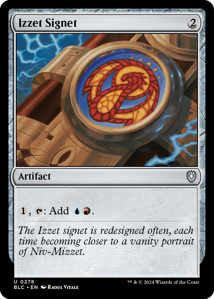 Izzet Signet [Bloomburrow Commander] | Good Games Adelaide SA