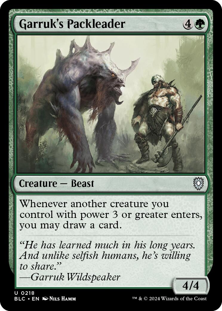 Garruk's Packleader [Bloomburrow Commander] | Good Games Adelaide SA